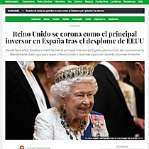 Reino Unido se corona como el principal inversor en Espaa tras el desplome de EEUU